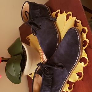 J Crew Mens McAlister Chuka navy suede fringe E0850 9M Boots